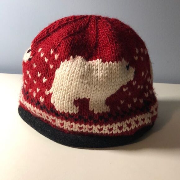 Like New!  Fleece Lined Knit Hat - Picture 3 of 4